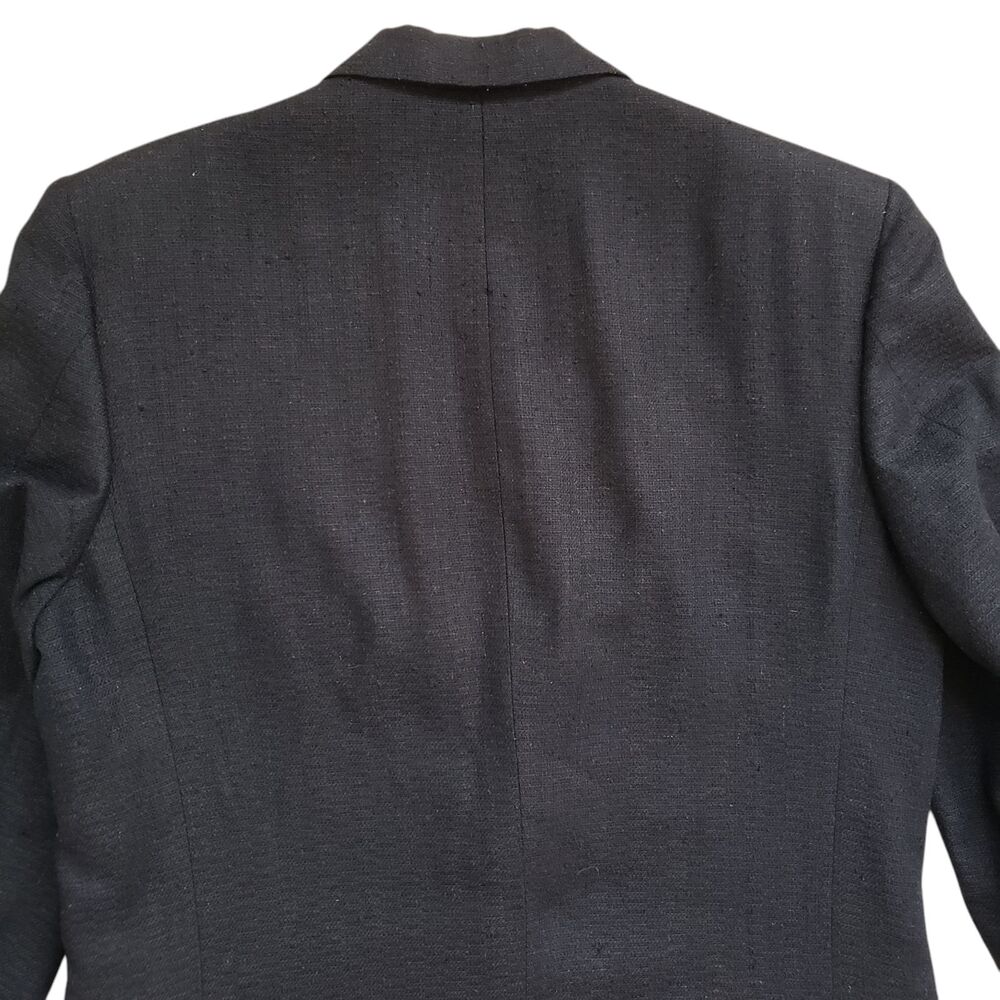 Vintage Nino Cerruti Rue Royal Wool Blazer Jacket Mens 42 Black Sport Coat - Picture 10 of 12